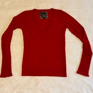 Vintage Abercombie & Fitch "Ezra Fitch" 100% Red Cashmere Sweater Size M
